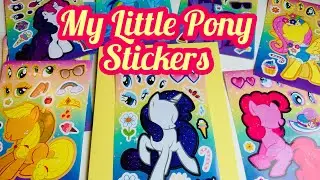 |ToyASMR| Making Face My Little Pony Stickers| MLP Activity|
