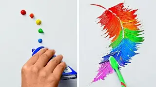 誰にでもできる簡単なアートのテクニック || 満足感の得られる絵画のライフハック