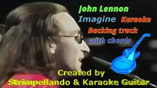 John Lennon - Imagine - Backing Track with chords (Fair Use)