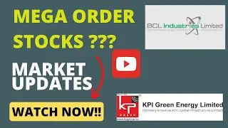 Megaorder Stocks ??? KPI Stock news | BCL Stock news today🤑 4 Dec 2023