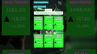 Nifty Top Gainers Stocks Today | Stock Market For Beginners | Stocks #stockmarketindia #ytshorts