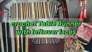 Crochet Table Runner DIY ideas  | Home made | Table Mate | step by step  @stitchingwithfakhira