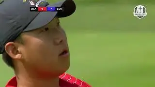 Anthony Kim's second shot to the first hole, 2008 Ryder Cup vs Sergio Garcia