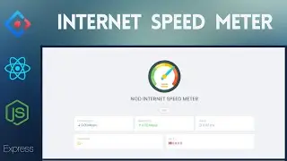 Let's develop your own Internet Speed Meter Using Node.js and React.js - DEMO Video [1/3]