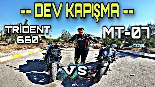 YAMAHA MT-07 🆚 TRİUMPH TRİDENT 660 | DEV YARIŞ | SONUÇ İNANILMAZ