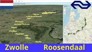 Simulate Intercity(NS) journey from Zwolle to Roosendaal with real maps and relaxing musics.