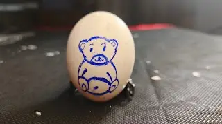 Satisfying Raw Egg Peeling & Name Writing Art | Relax and ASMR