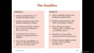 Daniela Panico -Bilingual practices and language maintenance