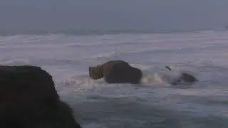 Cornish Surf: Storm Surge & huge waves at Perranporth - Storm Imogen, 8th February 2016 #storm #surf