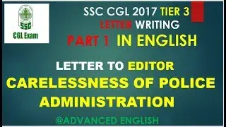 SSC CGL 2017 // CHSL //  TIER 3 // DESCRIPTIVE TOPIC 1- IN ENGLISH