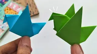 Cara Mudah dan Cepat Membuat Origami Burung 🕊🕊 || How To Make Origami Bird