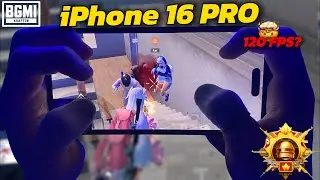 iPhone 16 Pro BGMI/PUBG Mobile Handcam 🔥 | 120 FPS Ultra Smooth Test + Best Sensitivity 😱