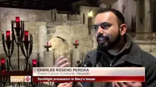 Torchlight procession in Mary&rsquo;s house.