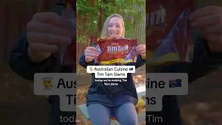 🧑&zwj;🍳 TIM TAM SLAMS 🇦🇺 How to Make Australian Cuisine 🤤 #australia #snacks #foodvlog