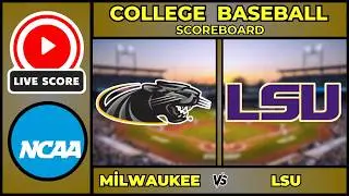 🔴 LIVE: Milwaukee vs LSU Tigers | NCAA College Baseball Scoreboard | Feb 14 | Alex Box Stadium