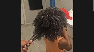Quick hand Detangle and a Ponytail, we're going outside! ##dayinmylife #naturalhair #haircare #mom