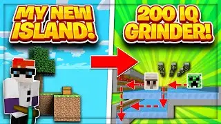 My New Island!!! **200 IQ Grinder**  | Minecraft Skyblock | OPLegends | Utopia [1]