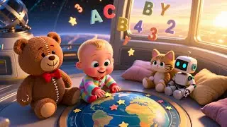 Baby Telescope Night Watch 🔭🌙 | Fun Space & Learning Song for Kids | Playful Star Rhyme