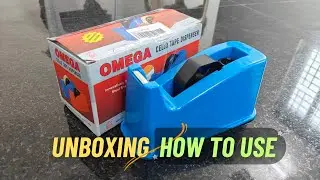 Цена диспенсера для скотча Omega Cello | Распаковка | Как пользоваться диспенсером для скотча | В...