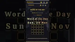 Word of the Day Binance Today | Theme Stablecoins | 5-Letters Word Answers #stablecoin #wordoftheday