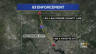 State Police Expand Traffic Enforcement On I-83 In Baltimore City