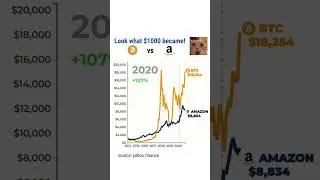 if you invested $1000 in BTC vs Amazon in 2014 💸 #bitcoin #amazon #crypto #stocks