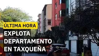 Desalojan a vecinos tras explosión en edificio de Paseos de Taxqueña