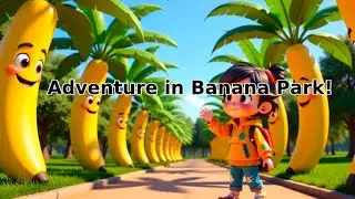 🍌🛝Adventure in Banana Park! Magical Banana Slide, Flying Balloons & Teamwork Heroes!