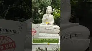 3 FEET BUDDHA STATUE WITH MARBLE PEDESTAL SOLD TO A HOSPITAL IN JALALABAD, PUNJAB #shorts #ytshorts