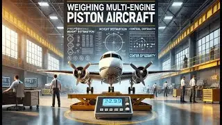 ATPL Mass & Balance 031 - Ep.06: Weighing Multi-Engine Piston Aircraft | ATPL Training | ATPL Exams