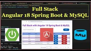 Build Full Stack App: Angular 18 Material + Spring Boot 3 + MySQL (2025) 🚀 Step-by-Step Tutorial