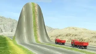 Cars vs Giant Bugle - BeamNG.Drive