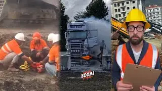 Funniest Fails on the Construction Site Compilation ( 2025 ) #part3