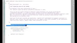 CAN AN ABSTRACT CLASS HAVE A CONSTRUCTOR IN JAVA INTERVIEW