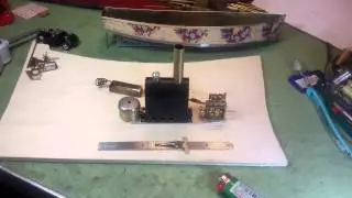 MINIATURE STEAM POWER PLANT FOR MODEL STEAM BOAT