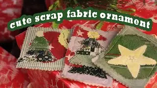 scrap fabric holiday decorations | zero-waste projects
