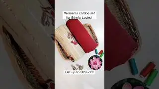 Explore Ethnic looks with a Combo Set! #fashion #fabcurate #fabric #women #comboset