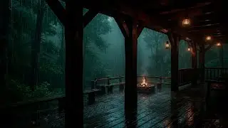 Rainy Night in a Mountain Pass: Extreme Thunderstorm Ambience