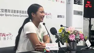 Alexandra Eala / Hong Kong Tennis Open / Post Match Press Conference / #wta250 #wta