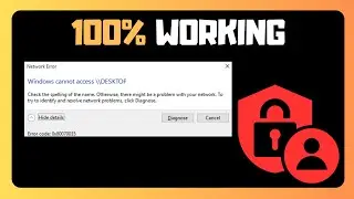 EASY WAYS To FIX  Windows Cannot Access Shared Folder & Drive Network Error In Windows Or Computer