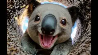 Koala TOTO Peeks Into the Hole&hellip; What He Sees Will Shock You.😱