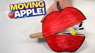 DIY Moving Paper apple Craft for Kids   | Fun & Interactive Tutorial #diy #craft #craftyfun #kids