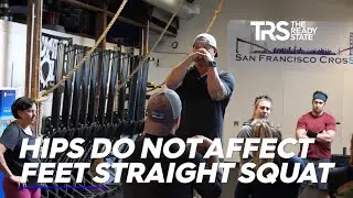 Hips Do Not Affect Feet Straight Squat