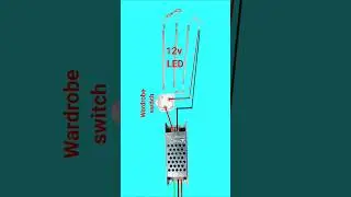 Smart Wardrobe Lighting ✨ | Sensor Light Hack #shorts || #electrician #diagram #shorts #aiworkflows