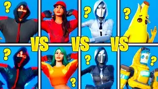 Fortnite Similar Skins In Dance Battle..! (Female IKONIK, Peely...)