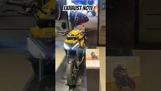 TRIUMPH STREET TRIPLE RS🔥EXHAUST SOUND✅#triumph #automobile #exhaust