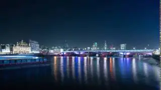 Blackfriars Bridge Reflections - London Timelapse 8k