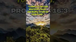 &ldquo;Commit Your Plans to God! 🙏 Powerful Prayer | Proverbs 16:3&rdquo;