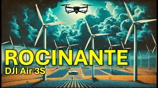 4K Autumn Drone Flight Over Wind Turbines | DJI Air 3S | North East England Timelapse