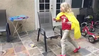 Captain Banana Man Obstacle Course Bike Jump Over in Slow Motion